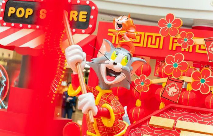 TOM&JERRY“密謀”的新春快閃店活動悄然開始，帶著醒獅前來報道