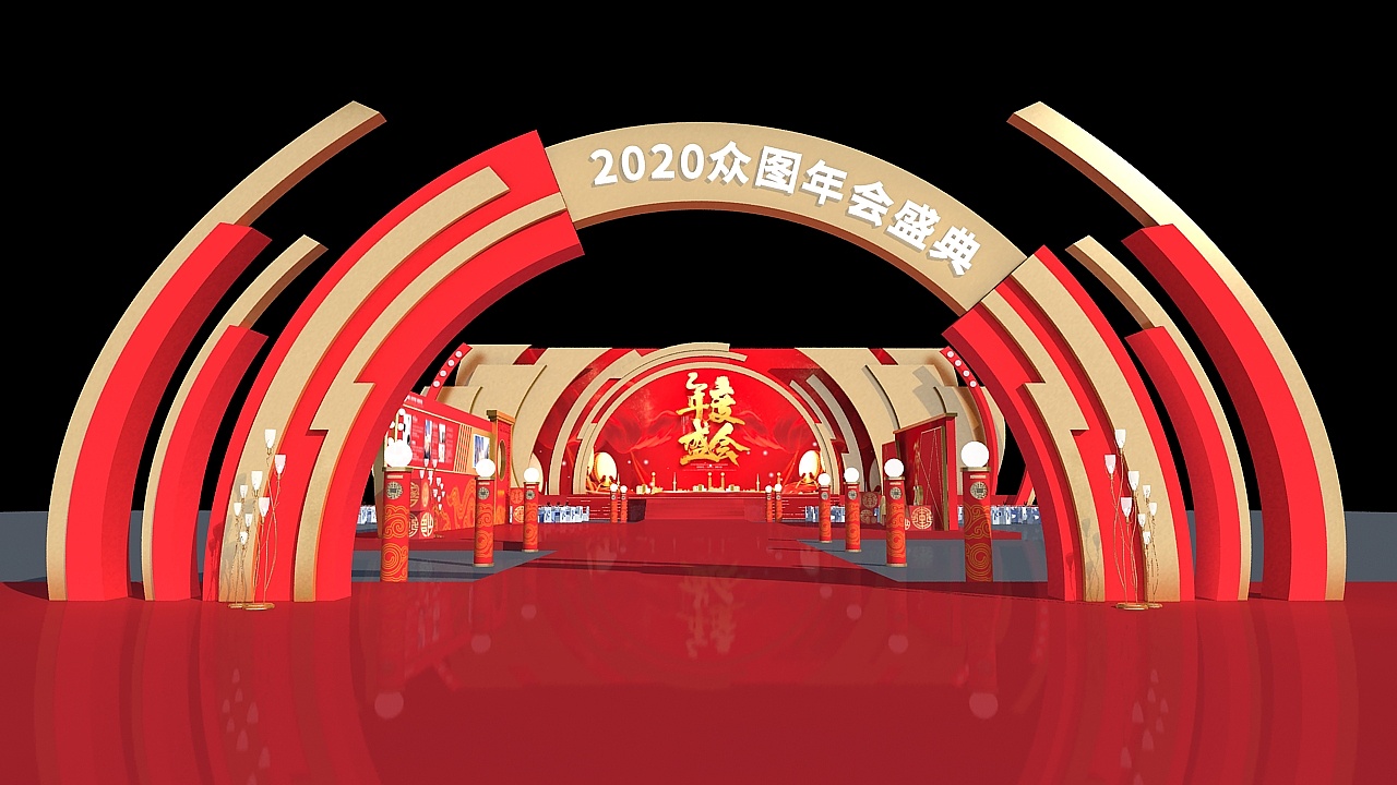 新年好新年好！中國紅的年會策劃也是超吸睛的！