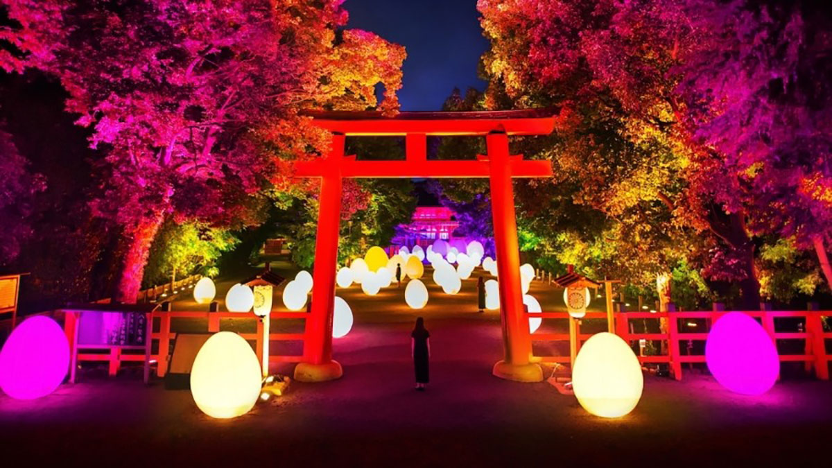 小伙伴們快看過來，TeamLab又帶新作品來世界遺產(chǎn)京都“下鴨神社”了